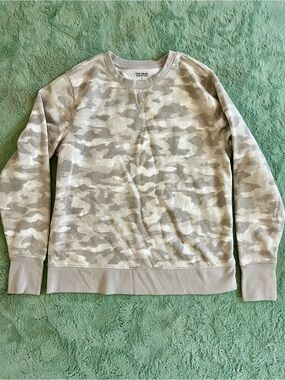 tek gear beige camo ultrasoft fleece sweatshirt